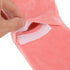 Jauarta U Shaped Hot Water Bottle Warm Neck Soft Rubber Hot Water Bag with Detachable Cloth Cover (Flesh Red)