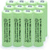 AA Solar Light Batteries NIMH 600mAh 1.2V Double A Rechargeable for Garden Lawn Landscaping Solar Lights (12Pcs)
