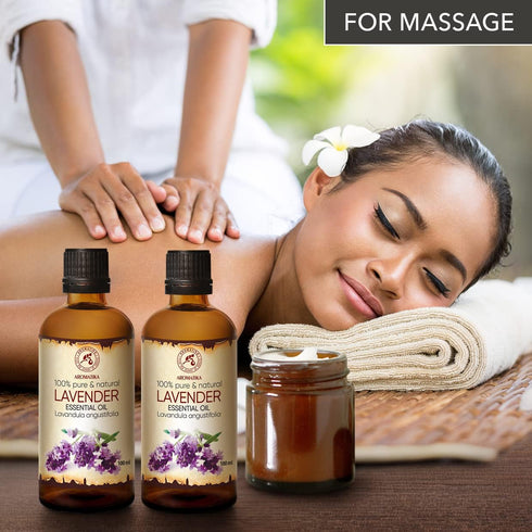 Lavender Essential Oils 6.8 Fl Oz - Pure Aromatherapy Lavender Oil for Diffusers, Sleep, Skin Care, Body & Hair