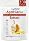 LUMINE Aged Garlic Extract,Botanic Vault Aged Garlic Extract Odorless,Organic Garlic Extract Capsules 300