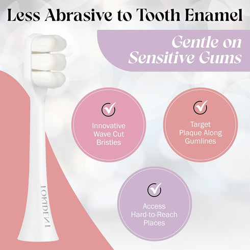 Replacement Brush Heads for Philips Sonicare Electric Brush, Ultra Soft for Sensitive Teeth, 4 Pack, Pearly White