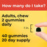 Nature Made Choline Supplements, 40 Vegan Gummies - Supports Liver Health, Nervous System & Brain Health