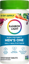 Rainbow Light Multivitamin for Men, Vitamin C, D & Zinc, Probiotics, 150 Tablets, Non-GMO, Vegetarian