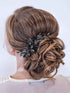 Yean Decorative Black Hair Comb with Baroque Rhinestones, Hair Accessories Headpiece for Women