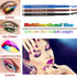 18 Colorful Eyeliner Pen Set, Eye Shadow Pencil, Pearl Eyeliner Kit, Waterproof Retractable Eye Makeup for Women