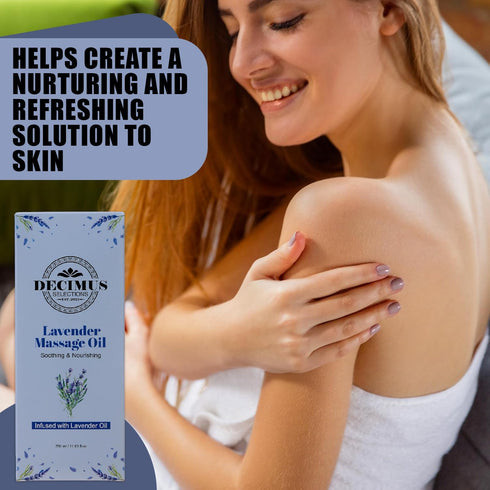 Soothing Lavender Massage Oil for Relaxation and Skin Hydration