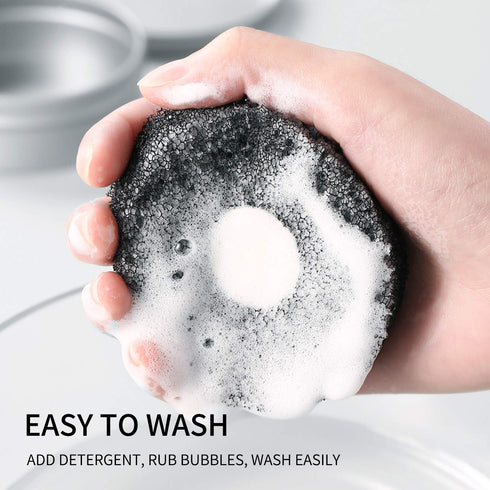 MSQ Brush Cleaner Color Removal Sponge, Quick Makeup Brush Cleaner Sponge, Compact Size for Travel