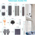 12pcs Microfiber Dusters with Extension Pole (Stainless Steel) 30 to 100'', Washable, Bendable Long Feather Duster for
