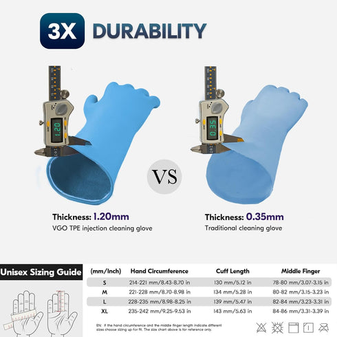 TPE,5X Packing,Commercial Kitchens,Baking(TP1117) Vgo... Food Handling Gloves,Food Grade Durable for Meat