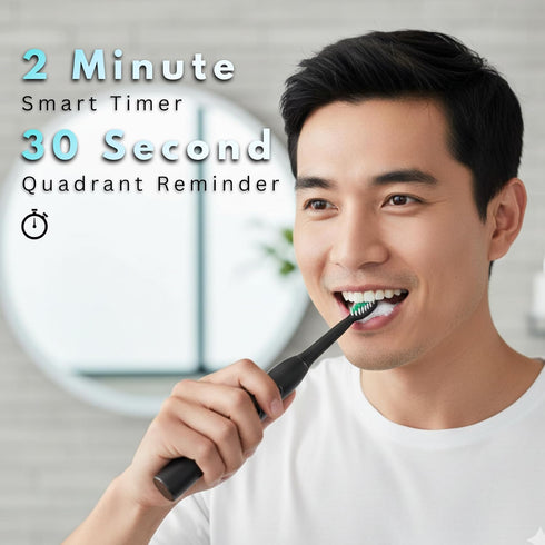Paradise Bliss Quality 8 5 IPX7 Electric Toothbrush for Adults with Replacement Brush Heads, SunnyNest Rechargeable