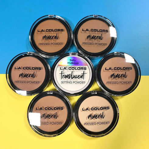 L.A. COLORS Mineral Pressed Powder, Soft Honey CMP374
