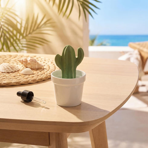 Summer Summer Honeydak Cactus Passive Essential Oil Diffuser Gifts, Cactus Decor Ceramic Diffuser for Home Bedroom