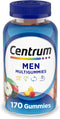 Centrum MultiGummies Gummy Multivitamin for Men, Multivitamin/Multimineral Supplement with Selenium, Antioxidants and