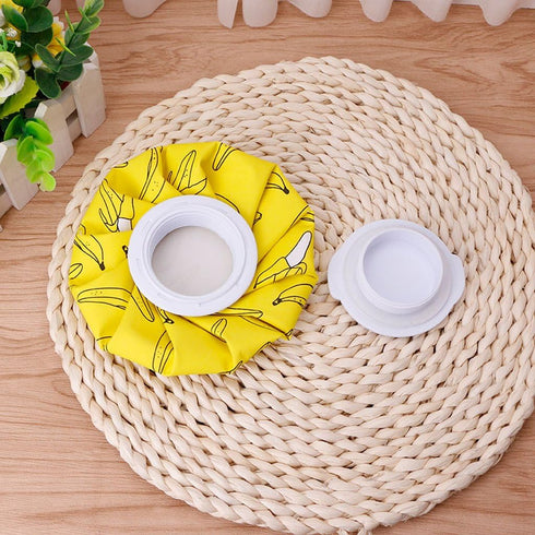 Tebatu 450ml Small Round Hot Water Bottle Bag Winter Relaxing Heat Therapy Warmer