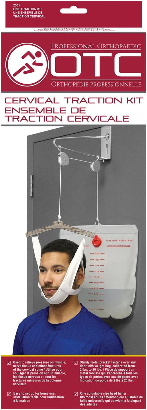 OTC Cervical Traction Kit for Neck Pain Relief, Complete Over Door Setup