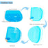 Orthodontic Retainer Case with Vent Holes, Transparent Blue