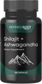 Shilajit Supplement 1000mg & Ashwagandha 500mg (180 Capsules) - Pure Himalayan Organic - Stronger than Resin