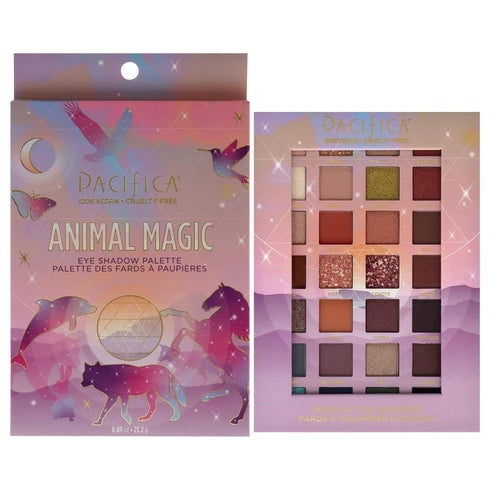 Pacifica Animal Magic Eyeshadow Palette – 28 Shades, Highly Pigmented, Talc-Free, Vegan & Cruelty-Free, 0.89 oz