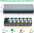 TecQach 7 Metal Weekly Pill Organizer Day,Removable Comparments Daily Pill Box, Travel Pill Case, Large Capacity Cute