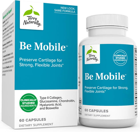 Terry Naturally Be Mobile - Joint Support Supplement with Type II Collagen, Glucosamine & More - 60 Capsules