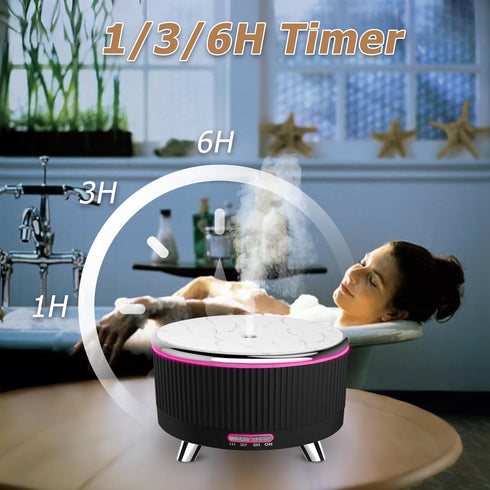 vinfucher 500ml,Diffusers 7 3 Essential Oil Diffuser for Large Room for Home with R/C,Aromatherapy Diffuser Waterless