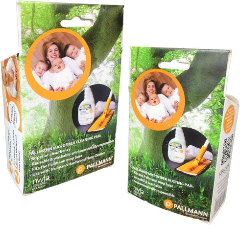Pallmann Pack) New Microfiber Cleaning and Microfiber Dusting Replacement Pads. (Value