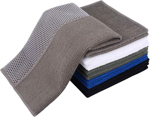 SINLAND Microfiber Dish Cloth for Washing Dishes, Best Kitchen Washcloth Cleaning Cloths, 12inchx12inch, 10 Pack