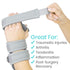Vive Resting Hand Splint (Left) - Night Immobilizer Wrist Finger Brace with Rehab Video App for Arthritis (Large)