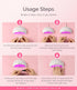 Melodysusie Mini LED UV Nail Lamp, Pocket-Sized, 2 Timers, for Handheld & Desktop Use, P-art04