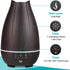 HealthSmart Essential Oil Diffuser, Cool Mist Humidifier with 500ML Tank, Adjustable Timer, 7 LED Light Colors