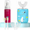 PVOGRT Kids Electric U Shaped Toothbrush,Kids Dinosaur Sonic Full Mouth Toothbrush with 4
