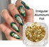 Holographic Nail Foil Glitter Flakes, 3D Sparkly Aluminum Foil Flake for Acrylic Nails Design (4 Boxes)