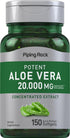 Piping Rock Aloe Vera Capsules 20000mg | 150 Softgels | Concentrated Extract Supplement | Non-GMO, Gluten Free