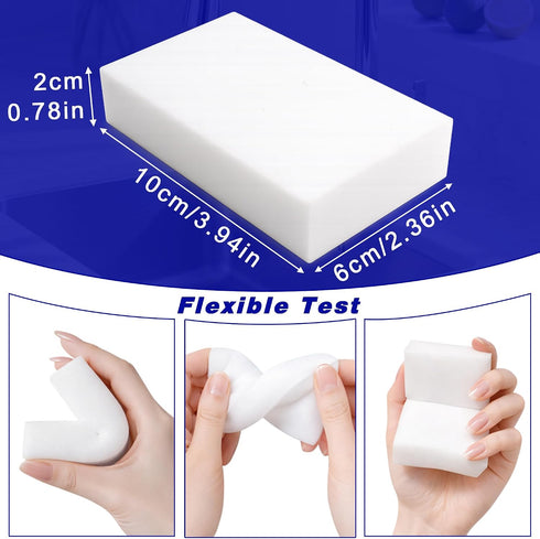 Hbfarosm 20 Pack Magic Cleaning Sponge Erasers, Non-Scratch Melamine Sponge Bulk Multi-Surface Cleaner Melamine Foam