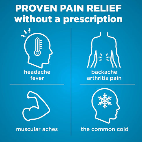 Amazon Basic Care Ibuprofen Tablets, 200 mg, Pain Reliever and Fever Reducer, For Headache, Muscular Aches, Arthritis, Backache and More, 100 Count (Pack of 1)