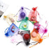 FOCCIUP 100 Pcs 3x4 Inches Mixed Color Organza Gift Bags with Drawstring for Christmas Wedding Birthday Party Favor