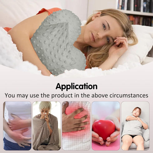YOIHS Heart Shape Pillow for Surgery with Pocket, Comfort Cushion Recovery Gifts for Women Men Patients Heart Shaped