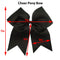 Kenz Laurenz 7" Jumbo Cheer Bow, Big Hair Bows with Ponytail Holder, 10 Pack, Blue