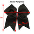 Kenz Laurenz 7" Jumbo Cheer Bow, Big Hair Bows with Ponytail Holder, 10 Pack, Blue