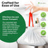 LIMELINEN 200 Count, 13-gallon 0.9 Commercial Tall Kitchen Trash Bags with Drawstring, Trash Bag of mil Thickness, Leak