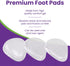 Premium Gel Ball of Foot Cushions - Reusable Clear Gel Metatarsal Pads for Foot Pain Relief - 1/4 Inch - 2 Pair