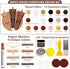 Wood Furniture Repair Kit, 40 Sets, 18 Colors Wood Filler Putty and 8 Touch Up Markers for Scratches and Holes