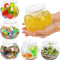 Okllen 6 Pack Mini Fish Bowl - 26 Oz Plastic Ivy Bowls, Unbreakable Bubble Ball Vases for Party Decor, Clear
