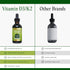 Go Nutrients Vitamin D3 K2 Drops, Liquid VIT D Supplement for Adults & Kids, 1 oz, 90 Servings