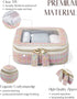 Small Cosmetic Bag for Purse Mini Makeup Bag Small Clear Pouch Cute Leather Make Up Case Travel Organize for Women Tiny Toiletry Bag Waterproof with Zipper for Car Essentials Colorful Weaving