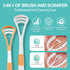 RONAVO Tongue Scraper, 8pcs, BPA Free Tongue Cleaner with Travel Carry Case for Family, Reduce Bad Breath