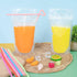 Ozera 100 16 Oz 100 Pcs Drink Pouches, Reusable Juice Pouches for Adults, Heavy Duty Plastic Smoothie Bags With Straws
