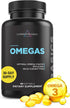 Livingood Daily Fish Oil Supplements with Omega 3 Fatty Acid, 60 Softgels for Heart & Joint Health