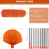 20 Feet High Reach Duster Kit with 2-14 ft Extension Pole, Cobweb & Corner Brush Cleaning Duster Kit for Cleaning, Microfiber Feather Duster Cleaner with Washable Head for Ceiling Fan, Furniture, Home