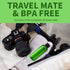 LISAPACK 3.4 oz Travel Bottles for Toiletries, Plastic Travel Size Containers for Shampoo Conditioner TSA Approved